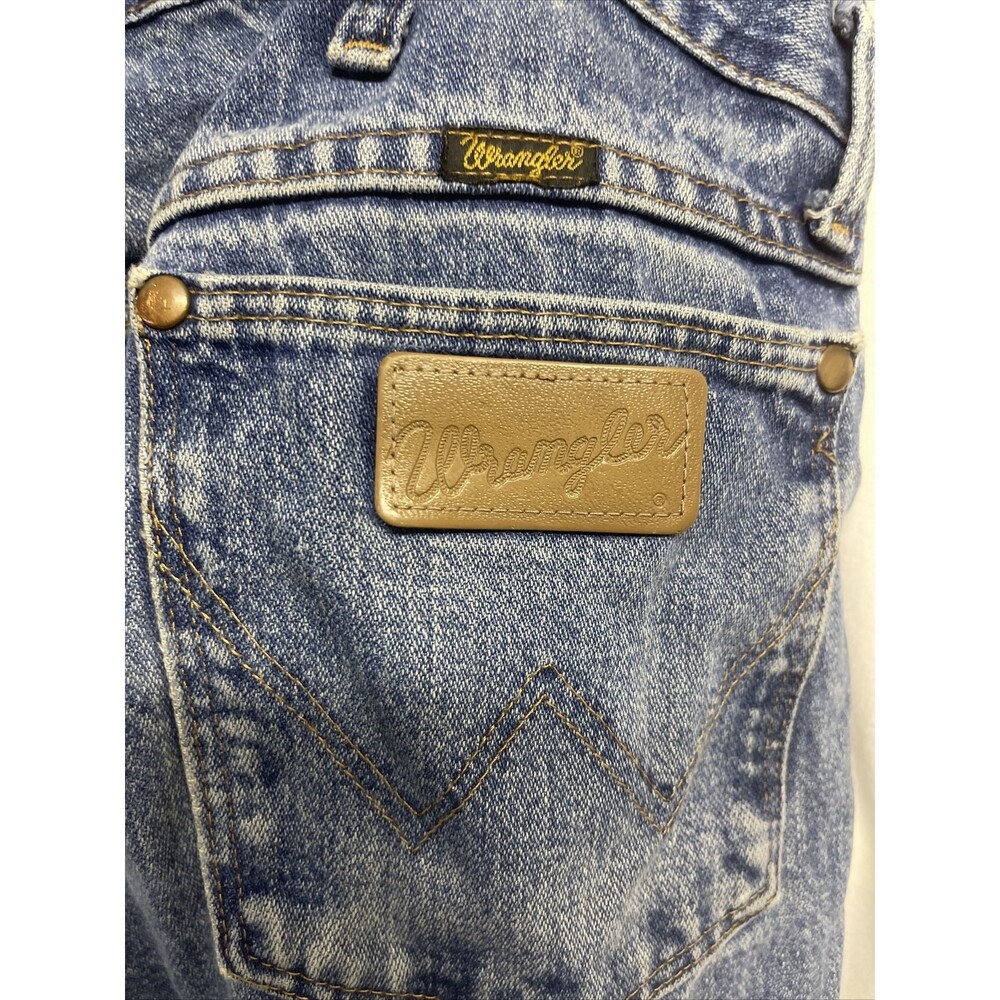 Vintage Wranglers Mens Size 40x32 Jeans Denim Cowboy Western Blue Wash